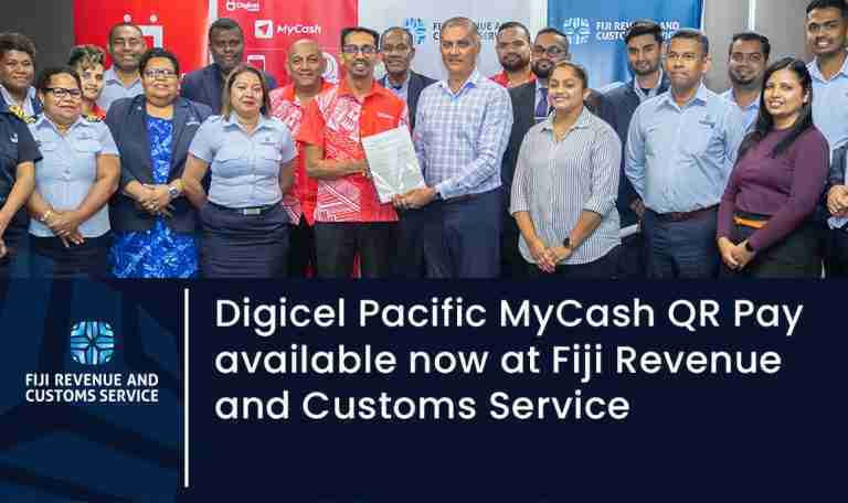 Digicel Pacific MyCash QR Pay available now at Fiji Revenue and Customs ...